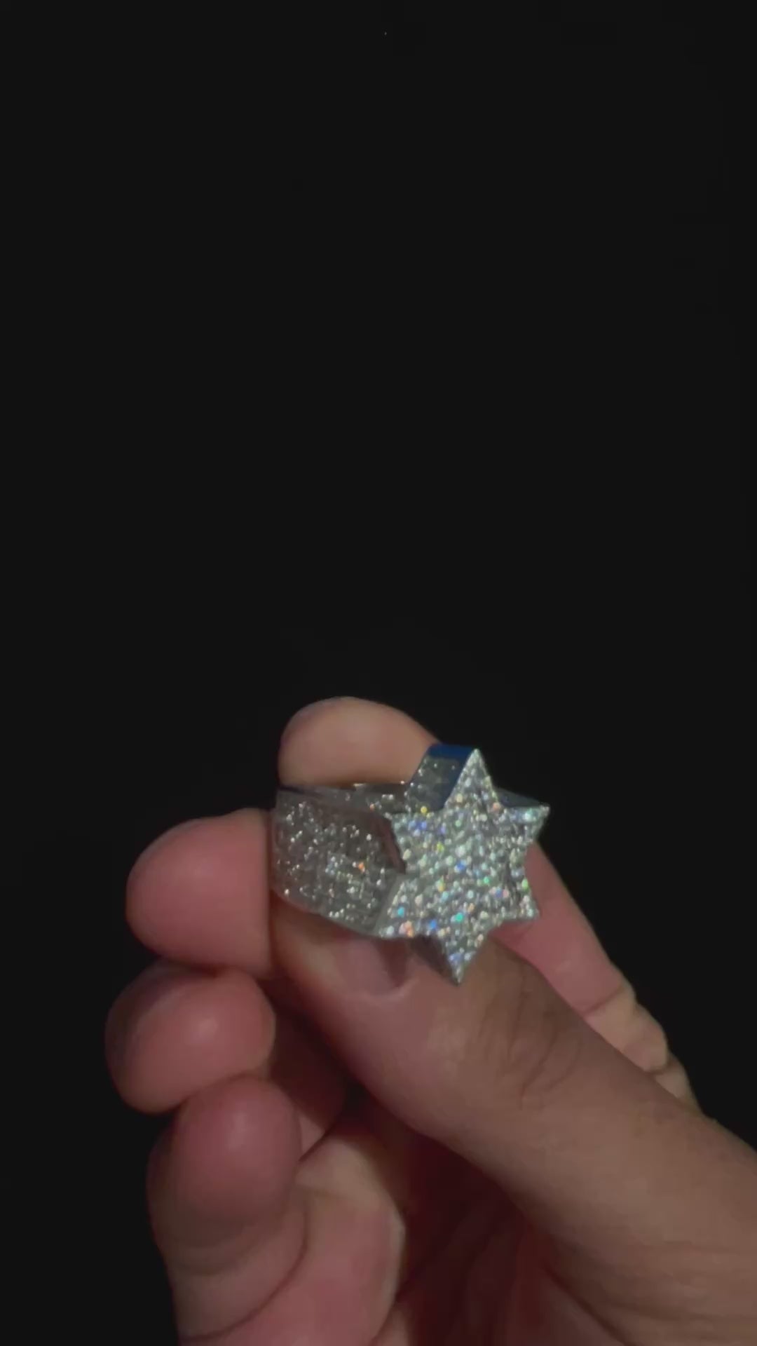 VVS WHITE GOLD STAR RING