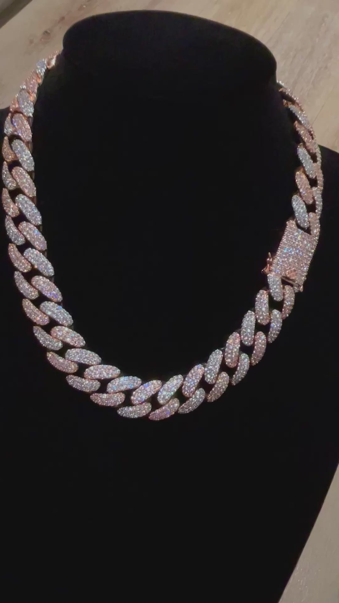 VVS ROSE GOLD TWO TONE CUBAN LINK CHAIN