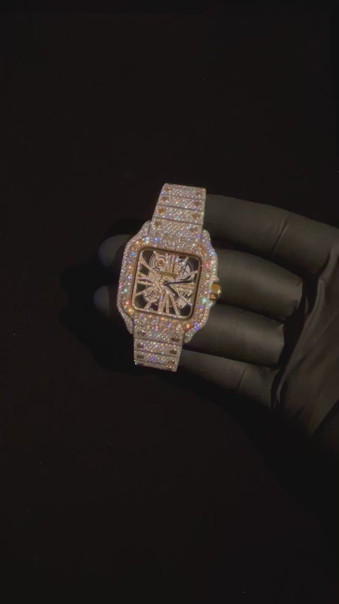 VVS CUSTOM DIAMOND WATCH 1.1CT