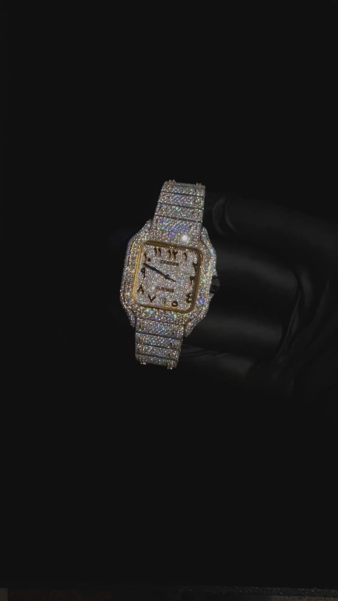 VVS CUSTOM DIAMOND WATCH 1.1CT