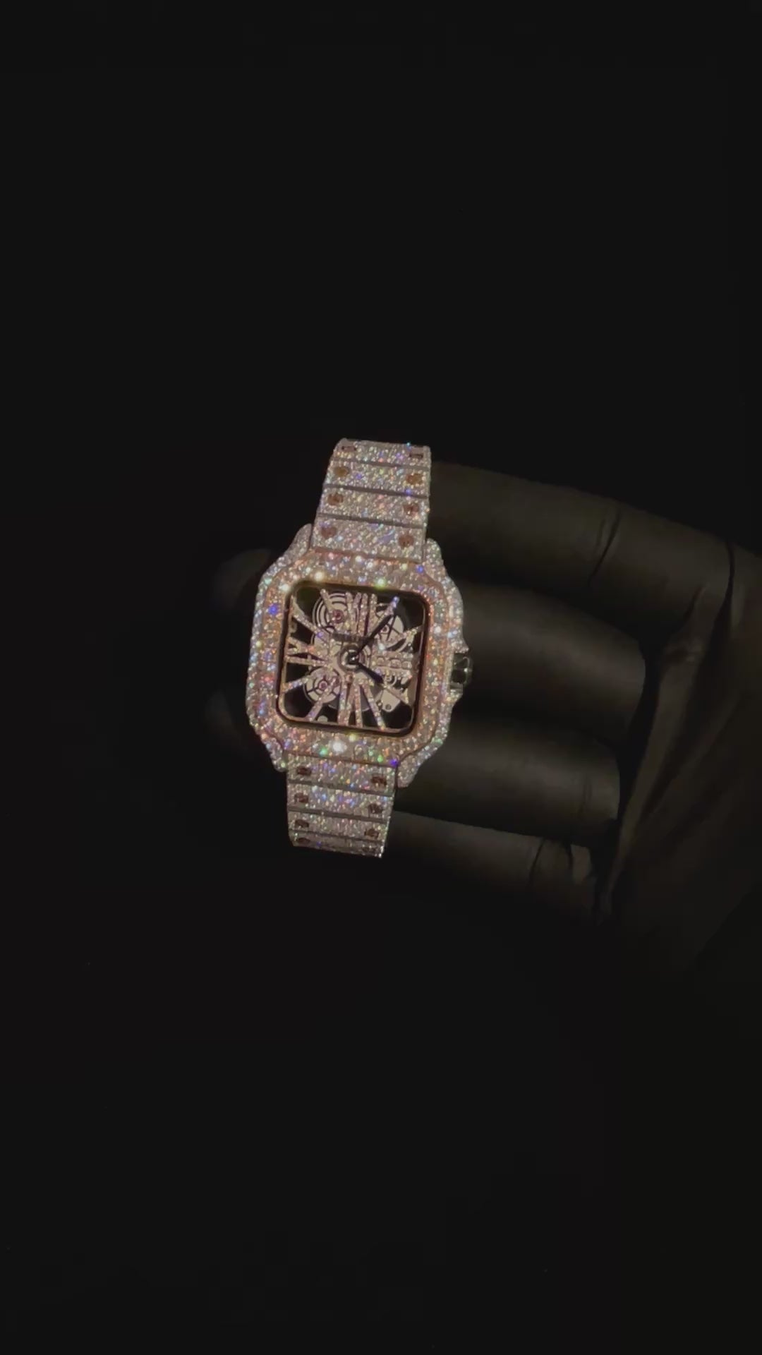 VVS CUSTOM DIAMOND WATCH 1.1CT