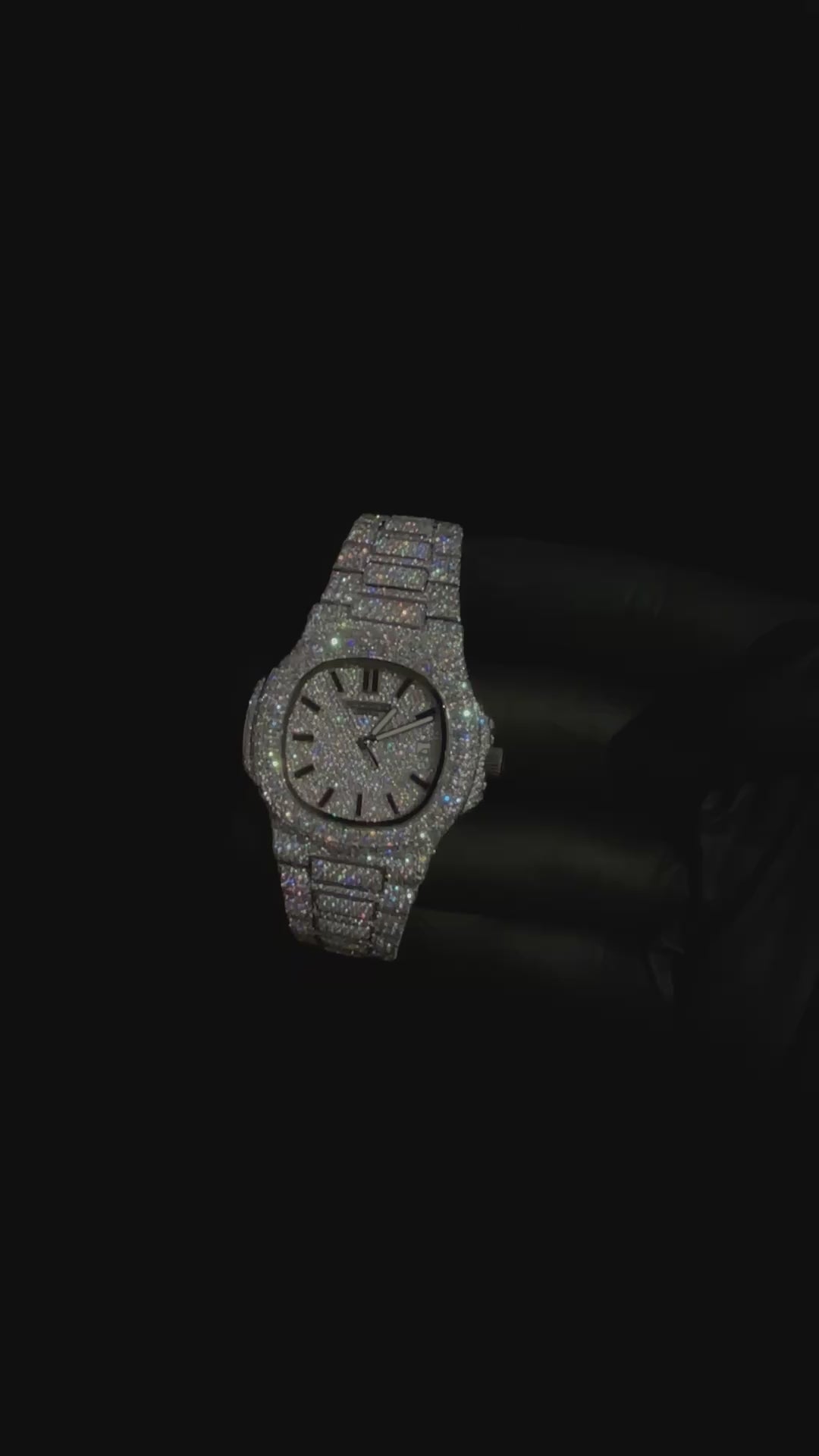 VVS CUSTOM DIAMOND WATCH 1.1CT