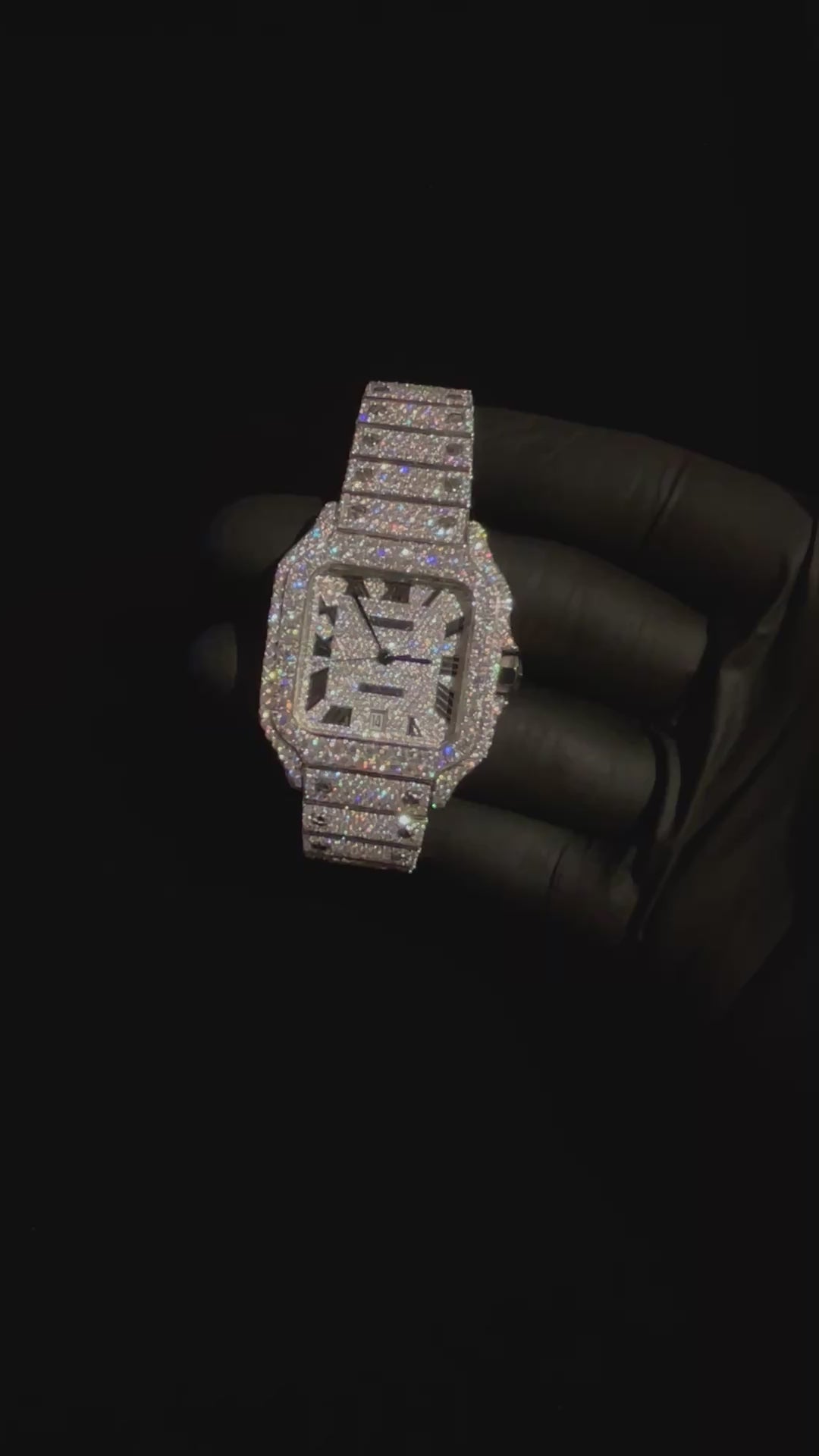 VVS CUSTOM DIAMOND WATCH 1.1CT