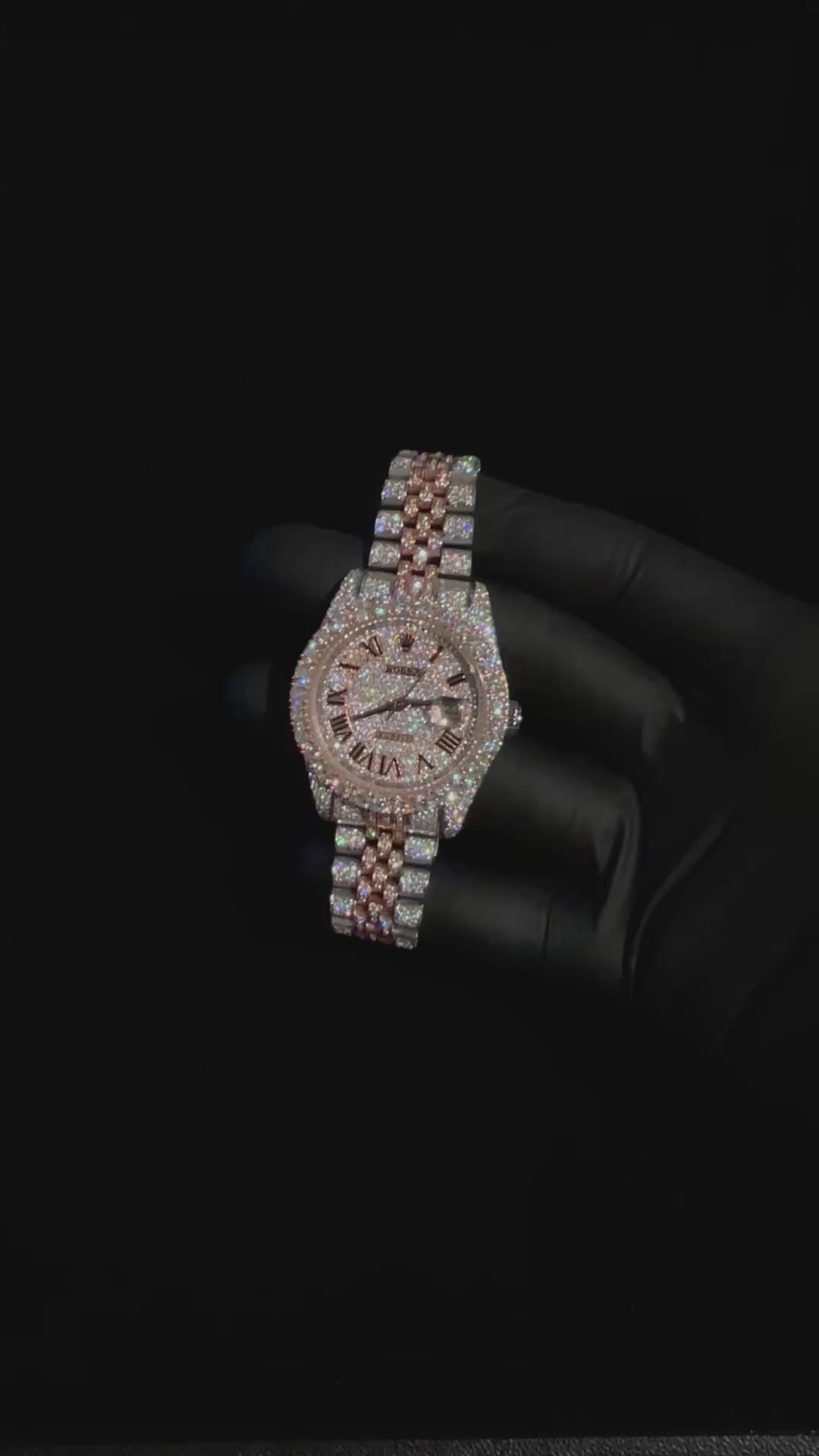 VVS CUSTOM DIAMOND WATCH 1.1CT